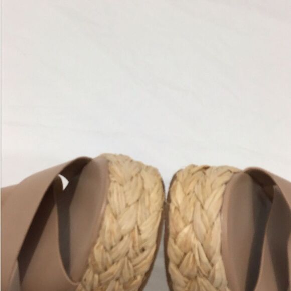 Daryl by Faryl Robin Tan Espadrille Strap Platform Sandals Size 9